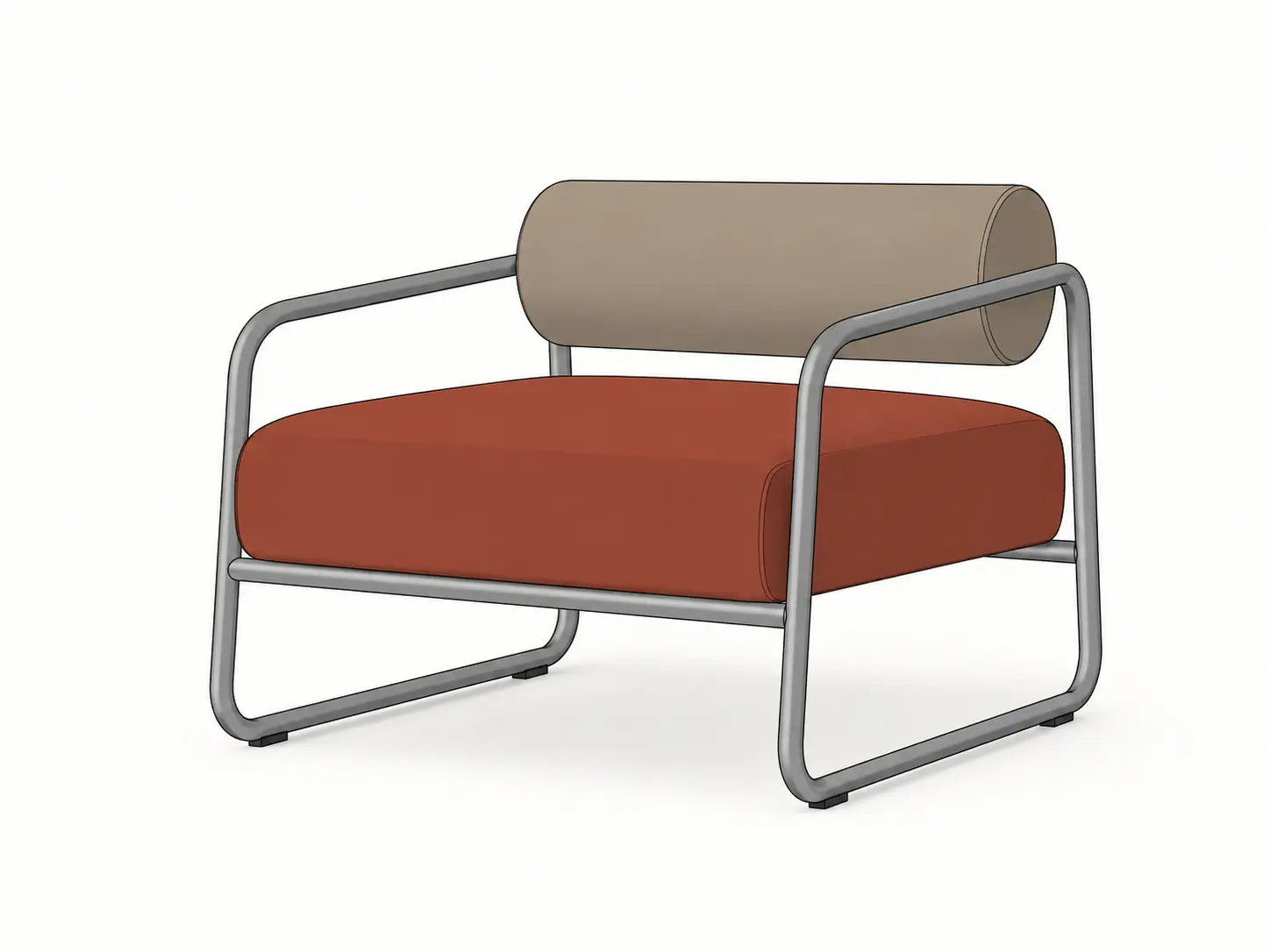 Lounge Chair → Material Render