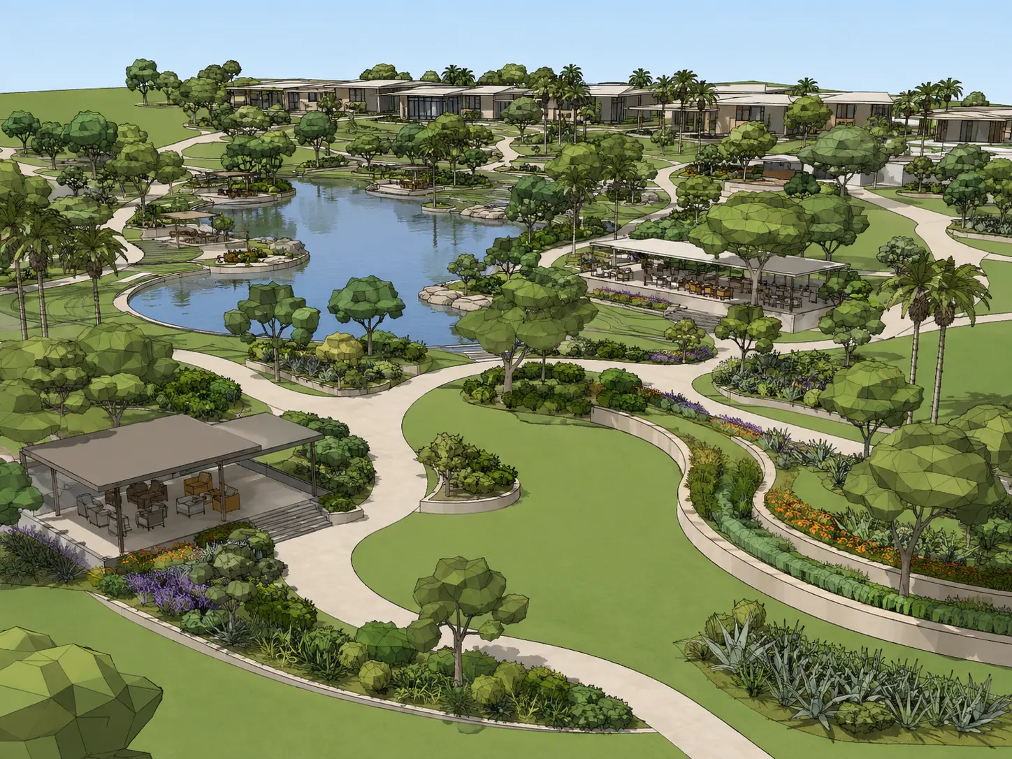 Resort Concept → Realistic Masterplan
